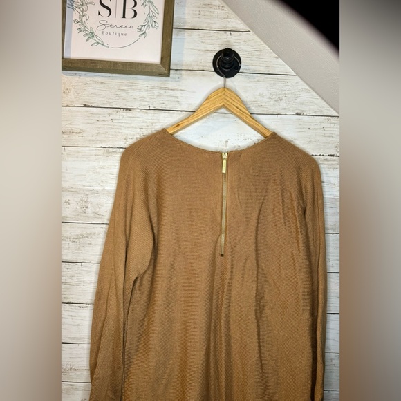 NWT Michael Kors small taupe sweater with zipper in back. New with tags! - Picture 2 of 7